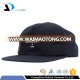 Daijun New Design OEM Hot Sale 100%Cotton Plastic Buckle Black Print Logo Men Custom Wholesale 5 Panel Hats