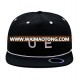 Guangzhou Daijun OEM Hot Sale Black 100% Cotton Men White Printing Custom Snapback Rope Cap