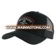 Daijun high quality embroidery cheap black 6 panel running mesh baseball cap