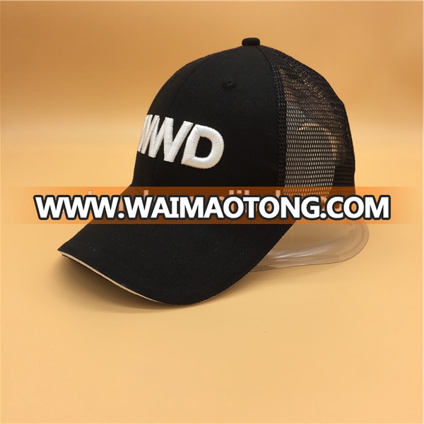 Top quality mesh cap,custom embroidered baseball trucker cap bulk